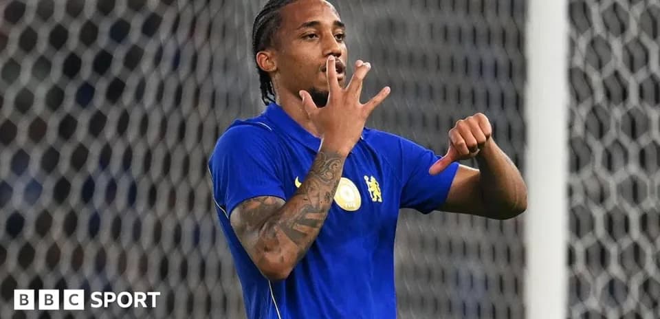 Player celebrating a goal on the field