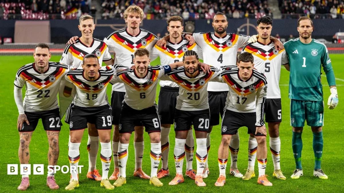 Germany national football team posing for group photo