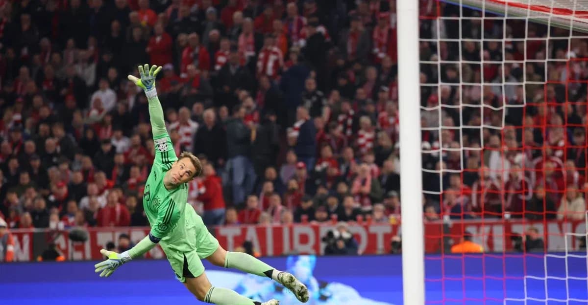 Goalkeeper diving to save a penalty shot