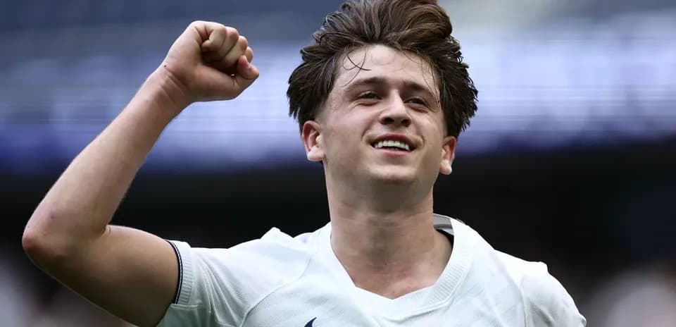 Player celebrating a goal with raised fist