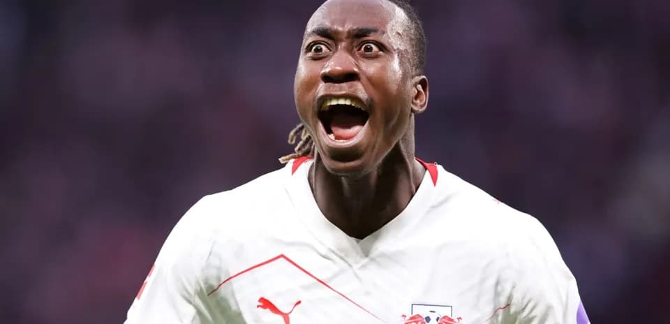 Player celebrating a goal on the field