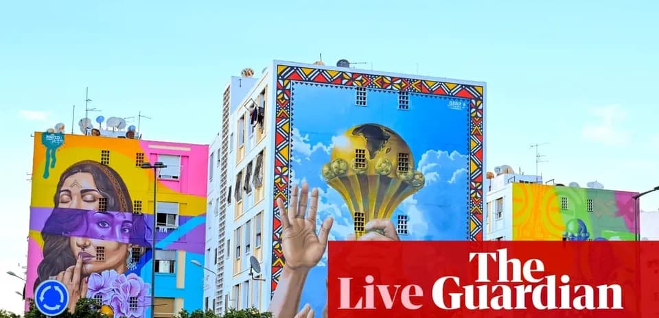 Colorful murals on buildings in urban area
