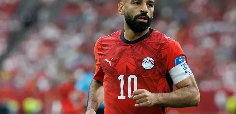 Player wearing Egypt jersey during match