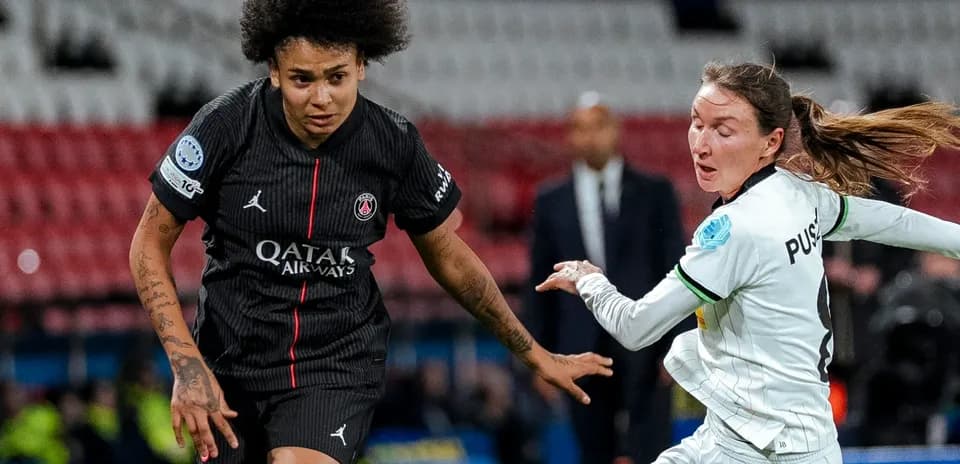 Players competing in UEFA Women's Champions League match