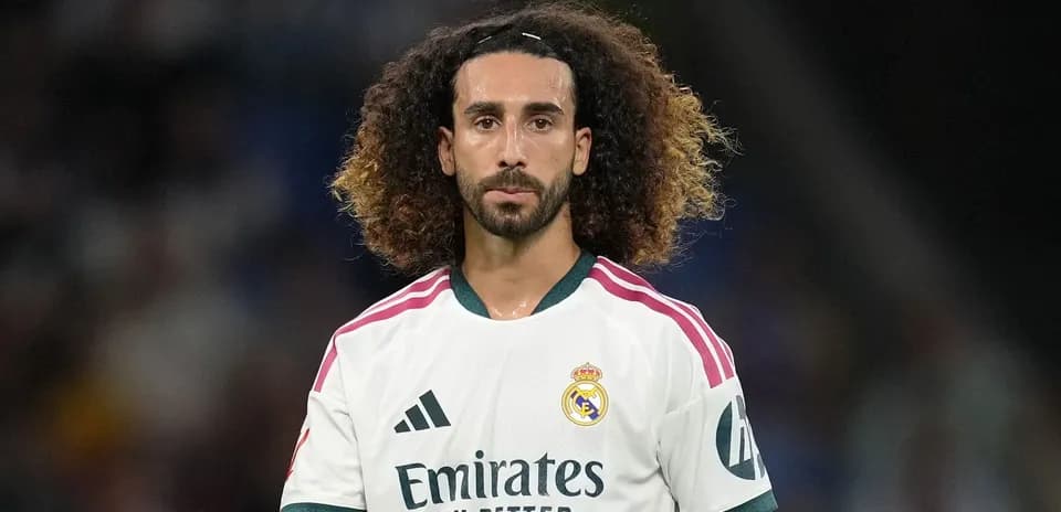 Player in Real Madrid jersey on the field