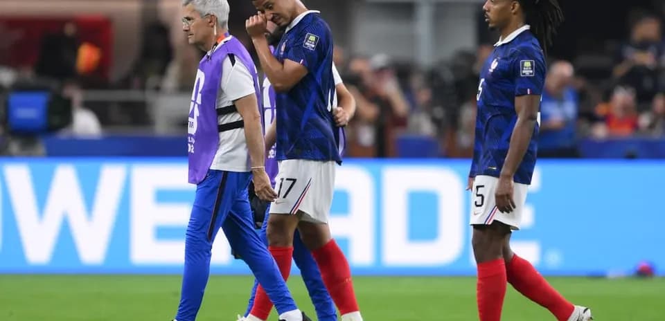 Players walking off the pitch after an injury
