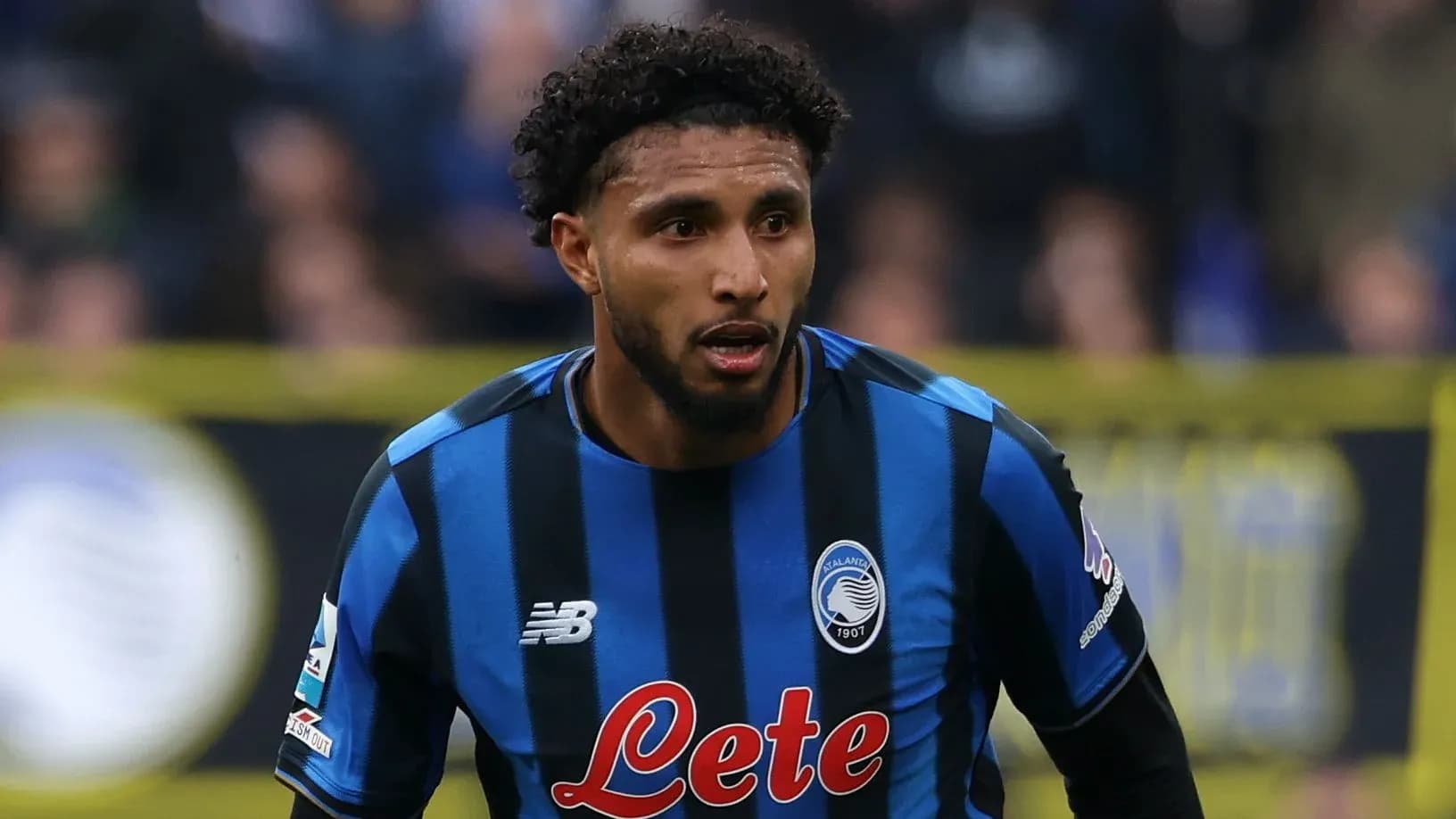 Player wearing Atalanta jersey during match