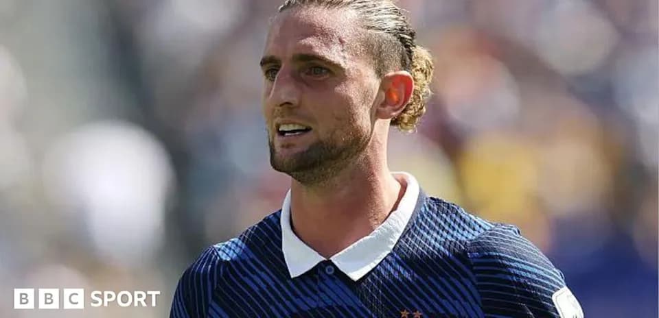 Football player in France jersey during match