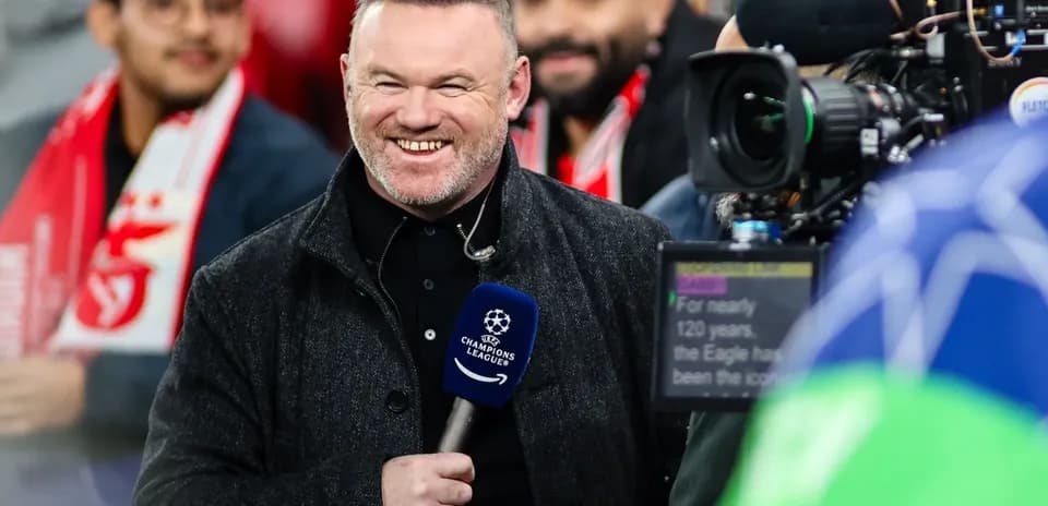 Commentator speaking before UEFA Champions League match