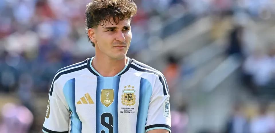 Player in Argentina jersey during a match