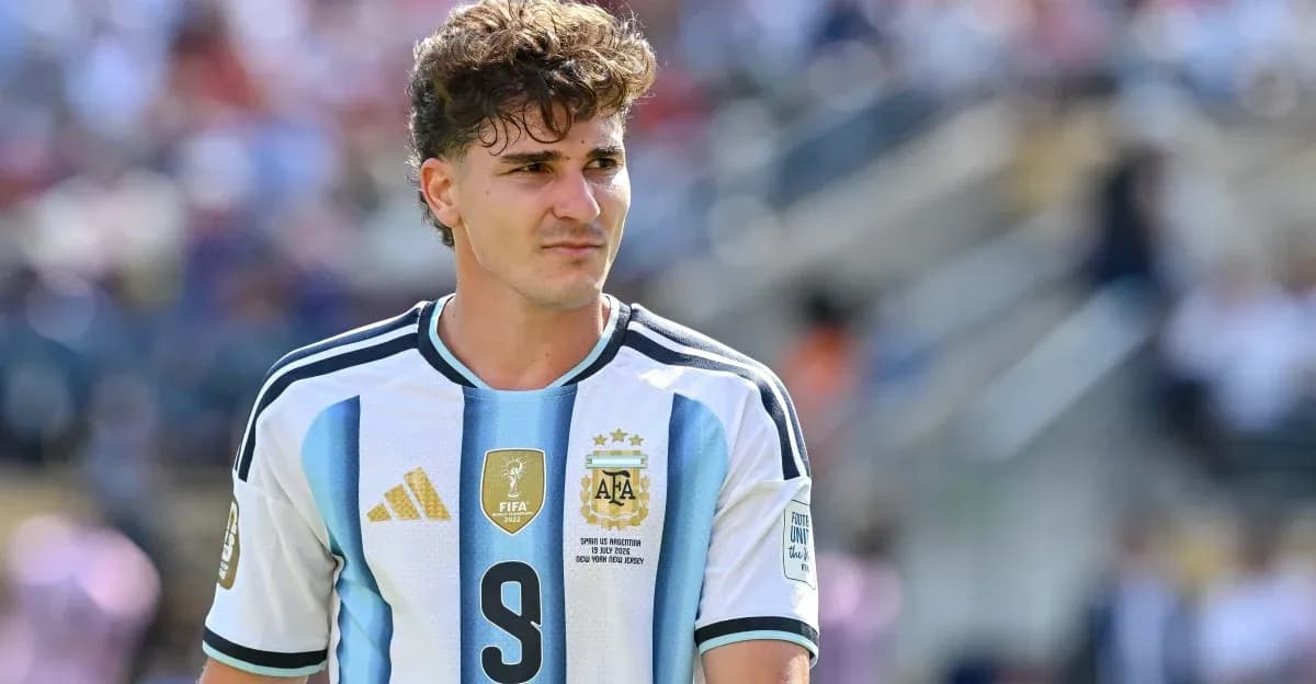 Player in Argentina jersey during a match