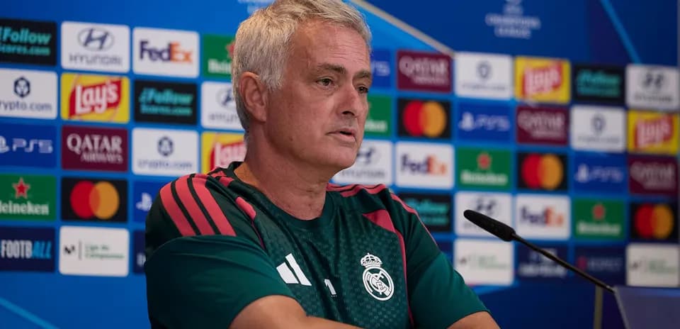 Manager speaking at Champions League press conference