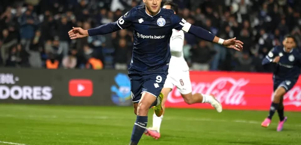 Player celebrating a goal during match