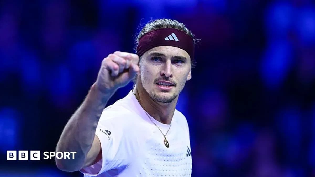 Tennis player celebrating with a fist pump