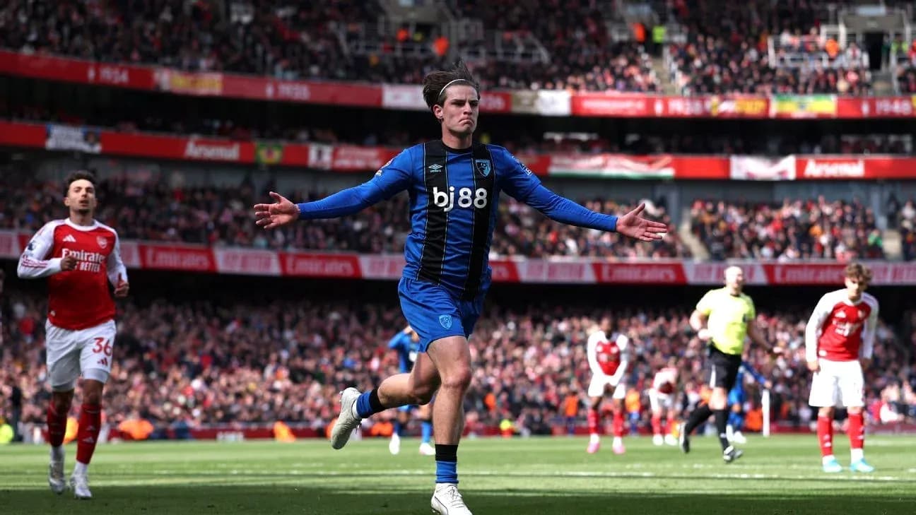 Player celebrating goal during Arsenal match