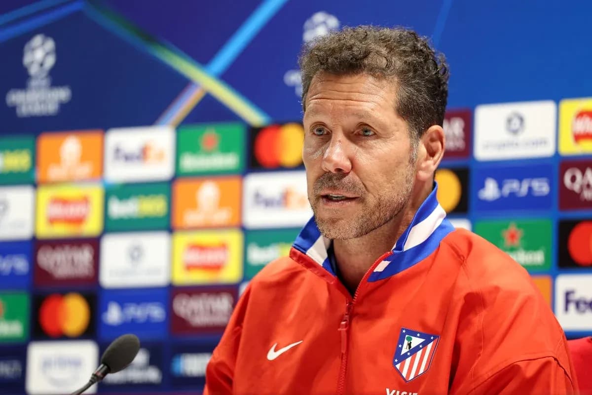 Manager speaking at UEFA Champions League press conference