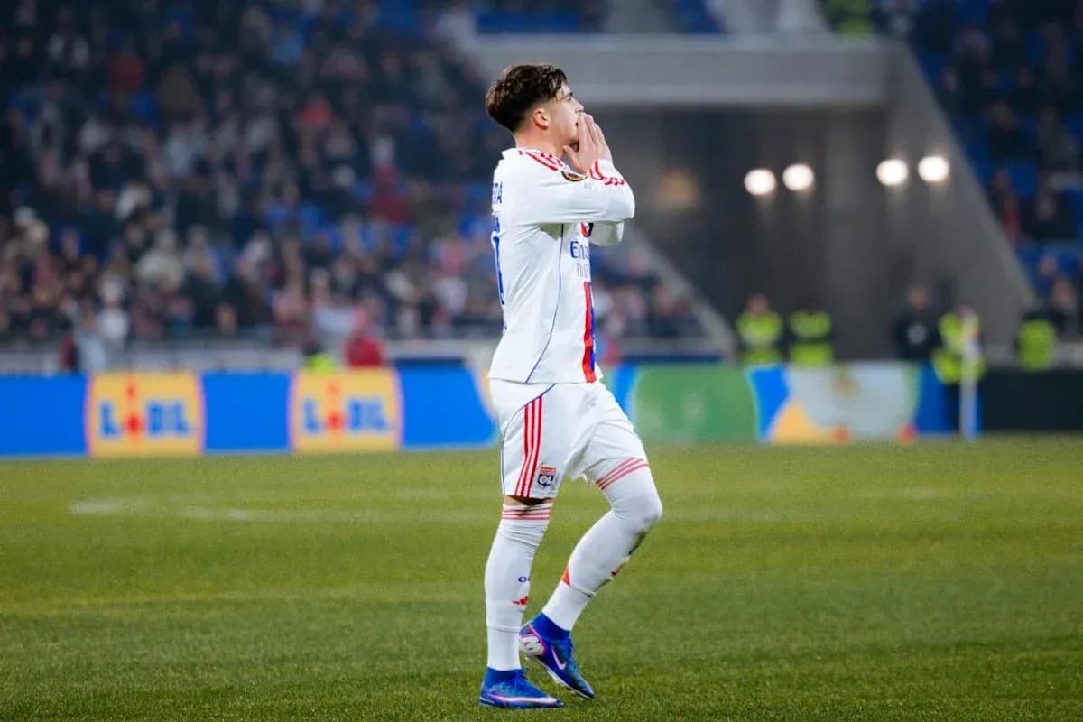 Player gesturing on the field during a match