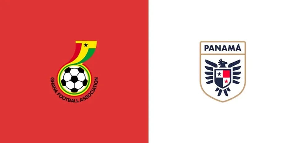 Logos of Ghana and Panama football associations