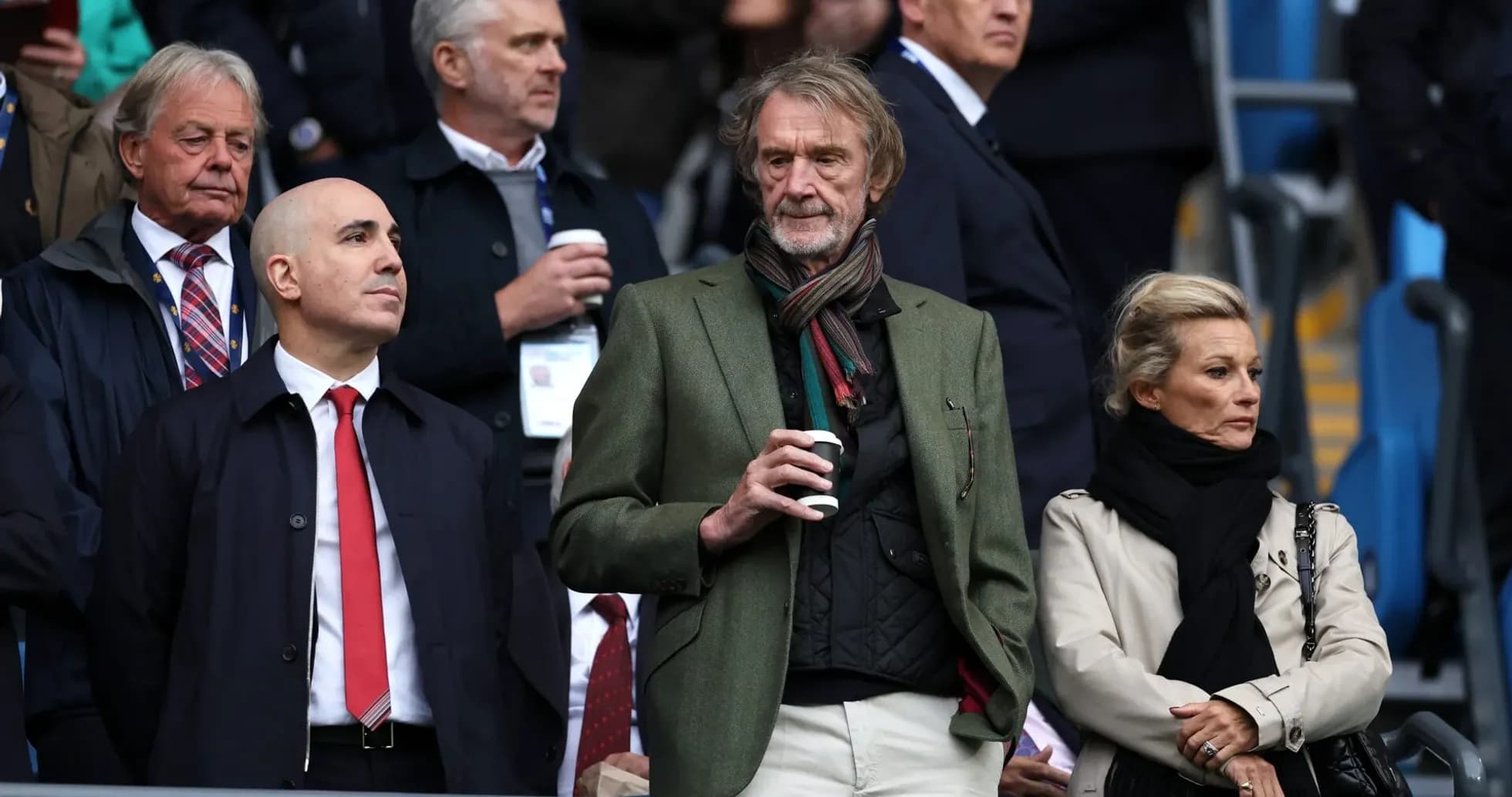 Spectators watching the match from the stands