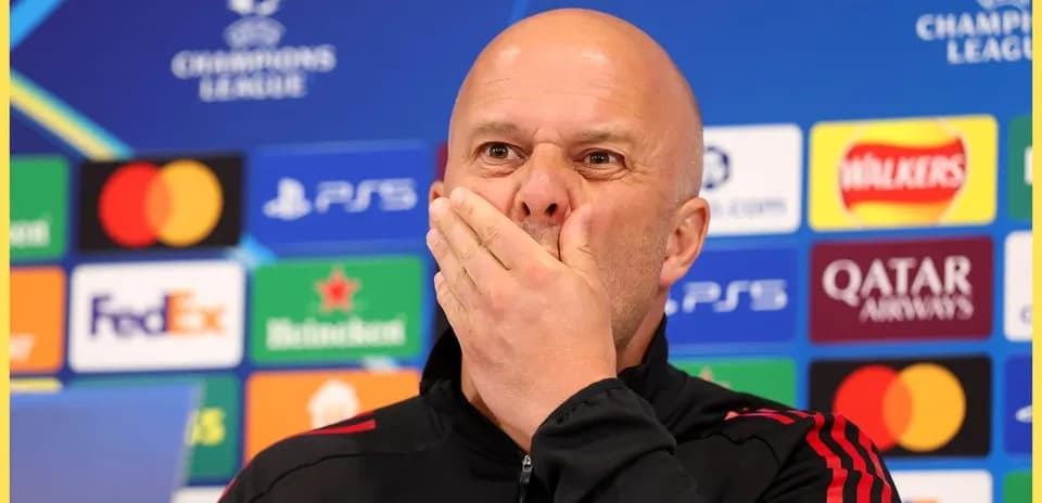 Coach speaking at Champions League press conference