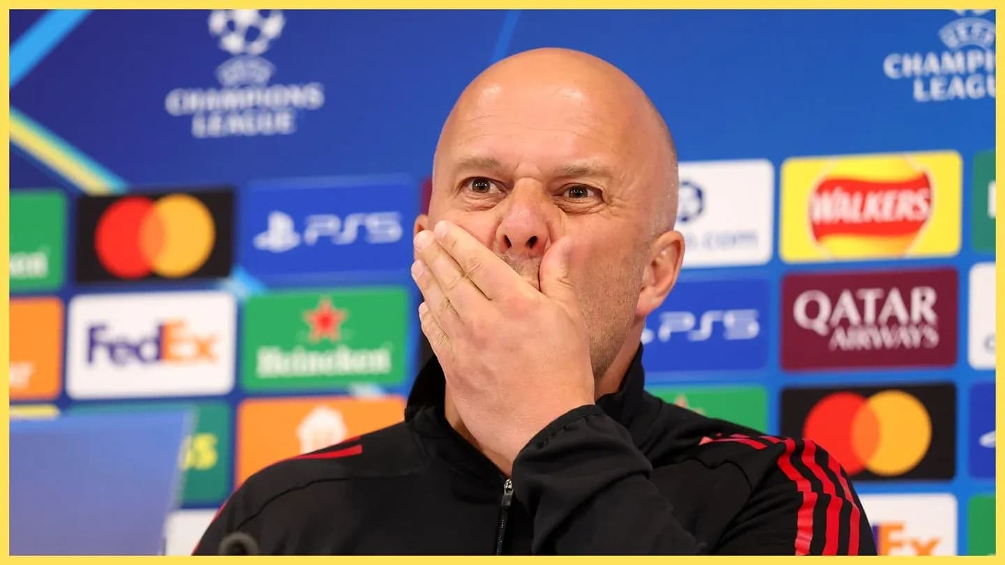 Coach speaking at Champions League press conference