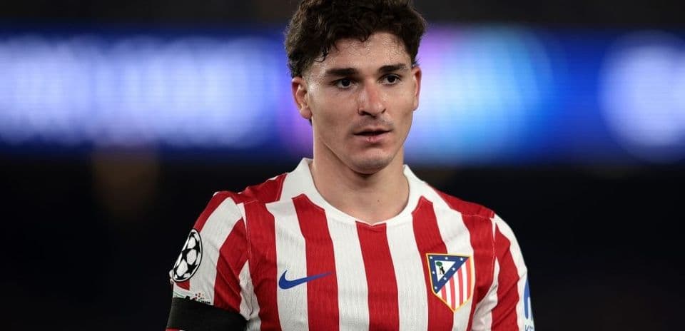 Atletico Madrid player during match on field