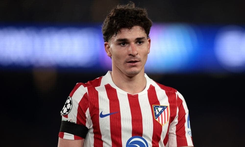 Atletico Madrid player during match on field