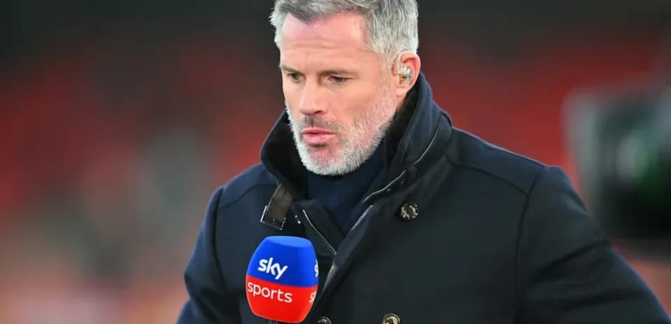 Presenter speaking with microphone on sports set