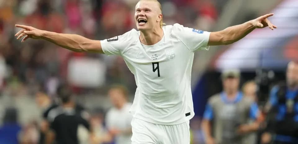 Player celebrating after scoring a goal