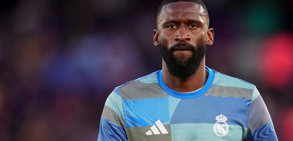 Player in Real Madrid jersey during match