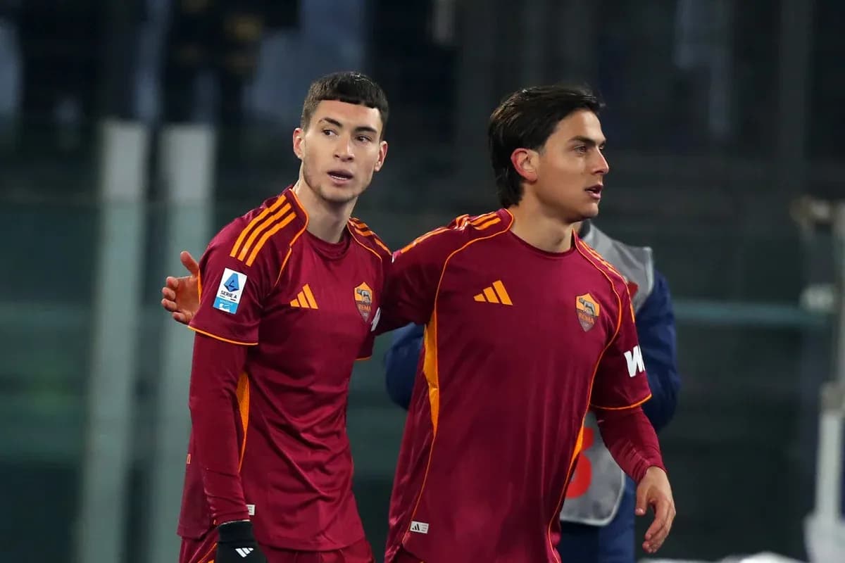 Two AS Roma players during Serie A match