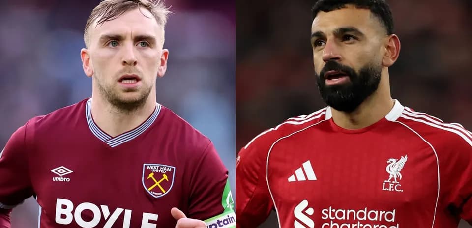 Two football players from West Ham and Liverpool