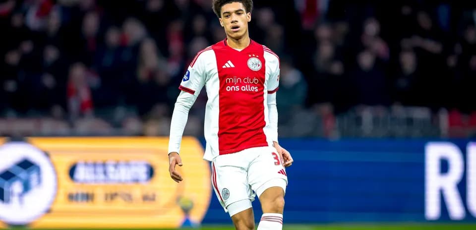 Ajax player walking on the pitch during match