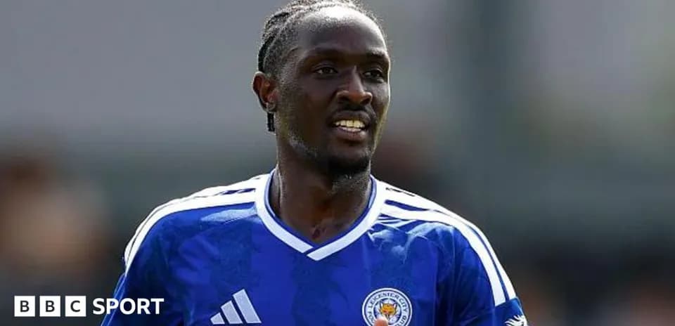 Leicester City player during training session
