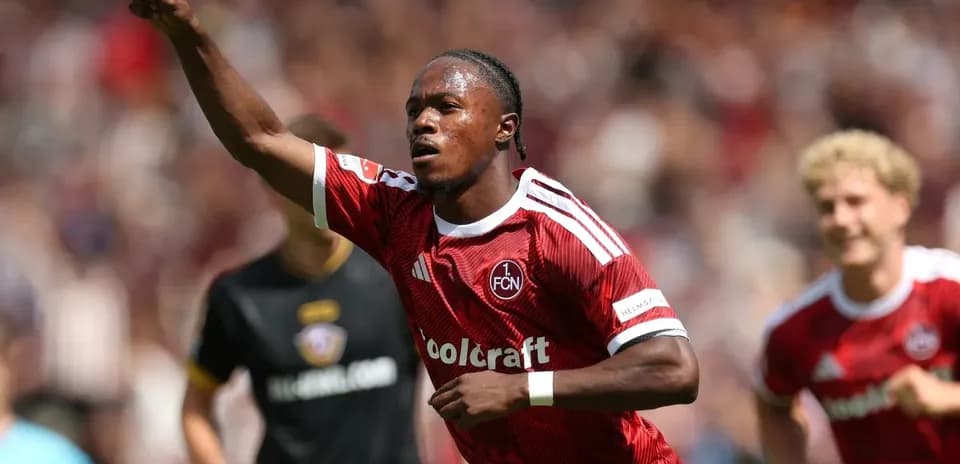 Player celebrating a goal during a match
