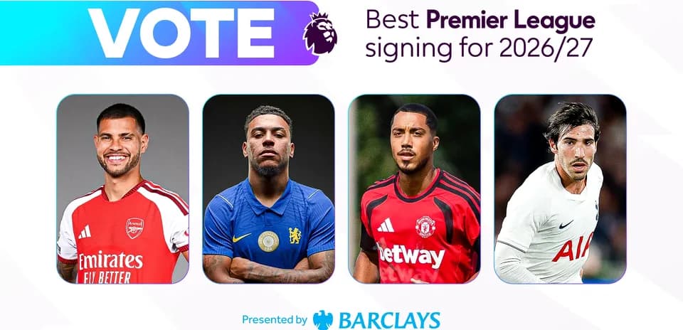 Four football players nominated for Premier League signing vote