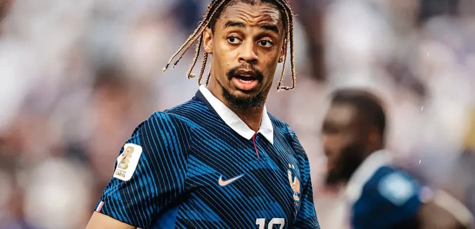 Player wearing France jersey during a match