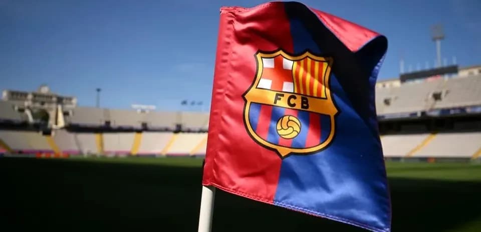 FC Barcelona flag at the stadium