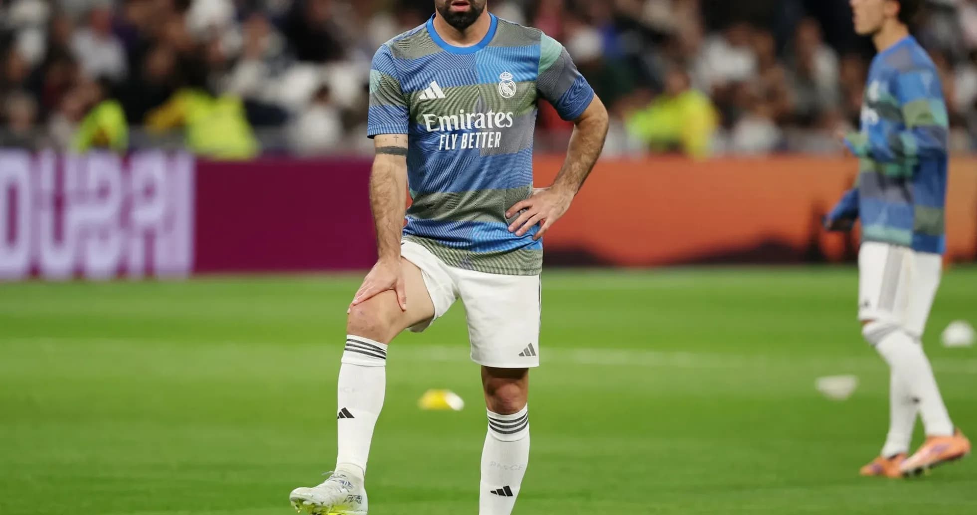 Player warming up with ball during training session