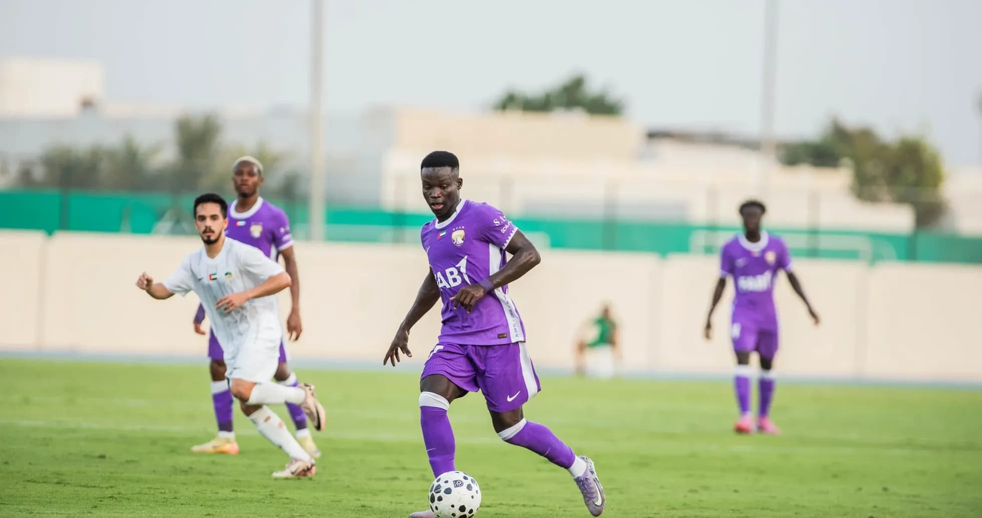 Player dribbling the ball during Al Ain U23 match