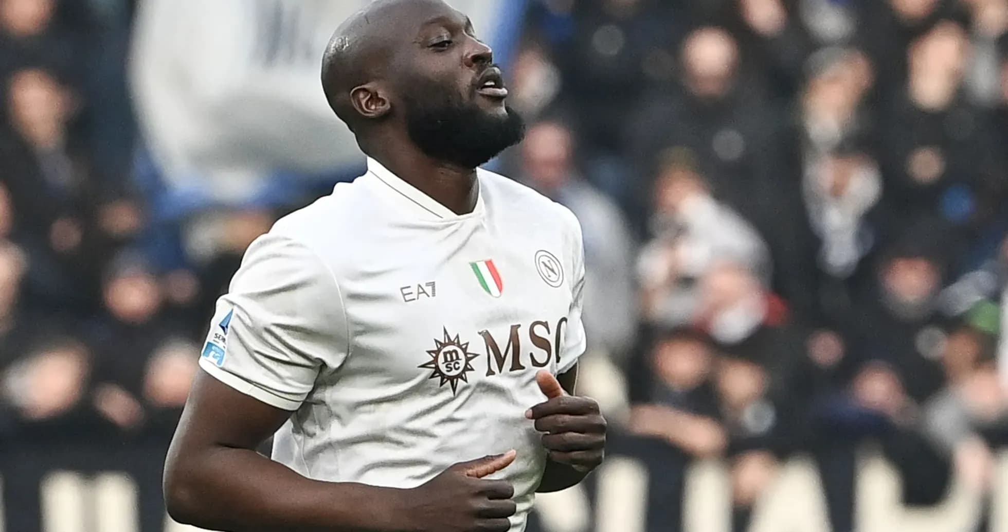Player celebrating during a football match