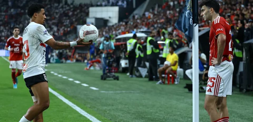 Player preparing to throw the ball during match