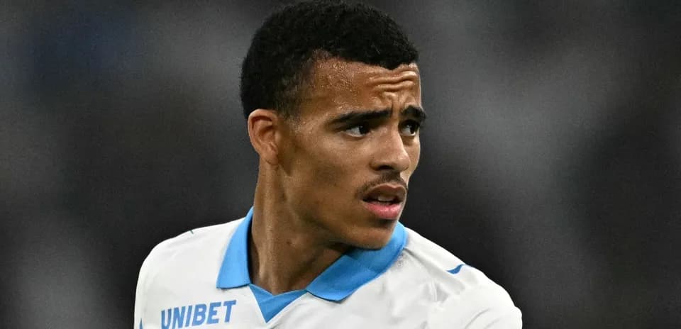 Player wearing Marseille jersey during match