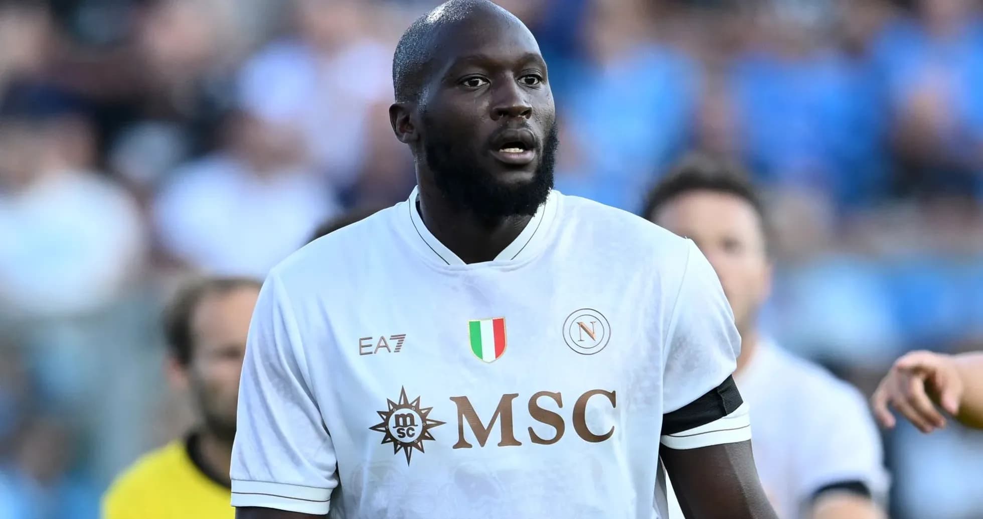 Player in Napoli jersey during match action
