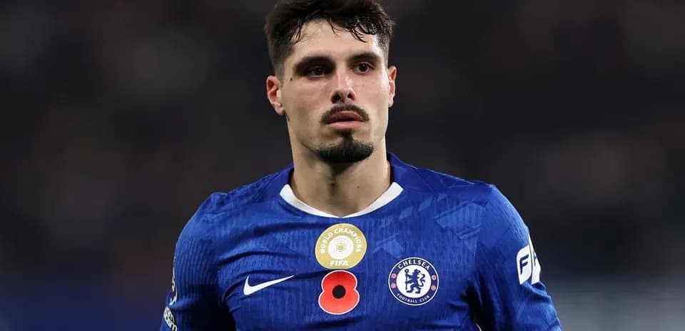 Chelsea player wearing blue kit during match