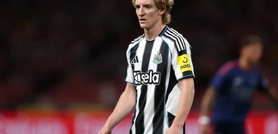 Newcastle United player on the pitch during match