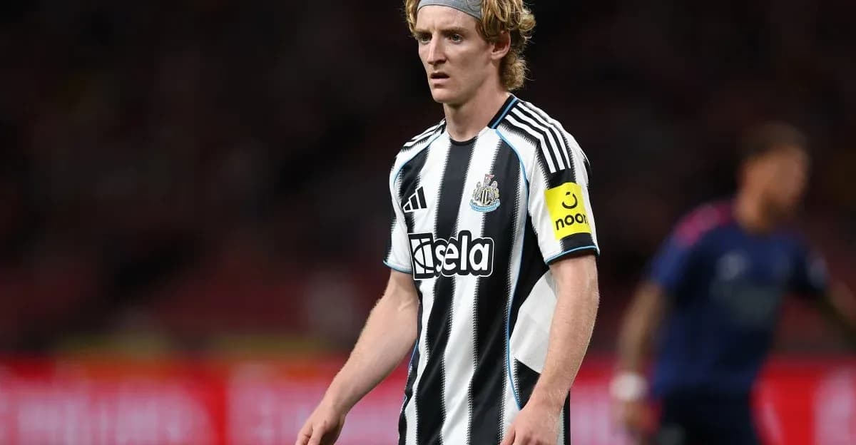 Newcastle United player on the pitch during match
