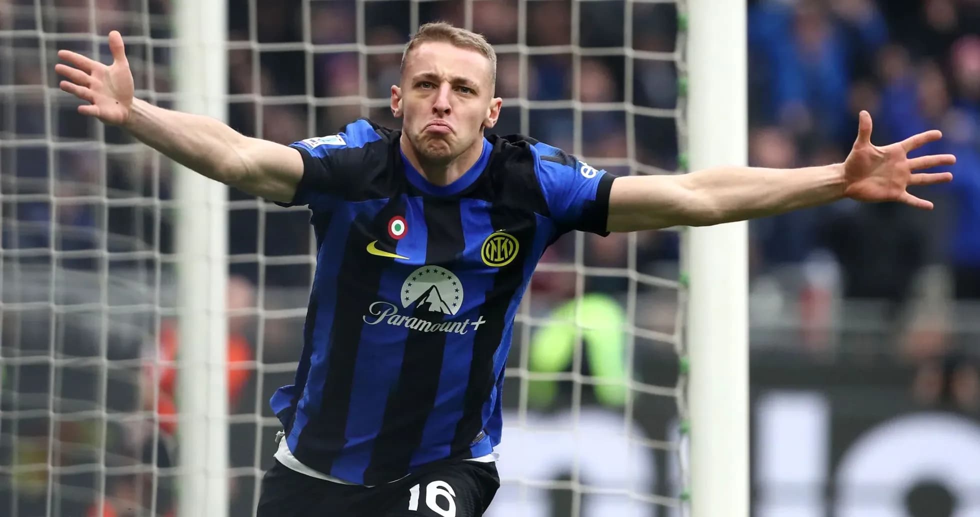 Player celebrating after scoring a goal
