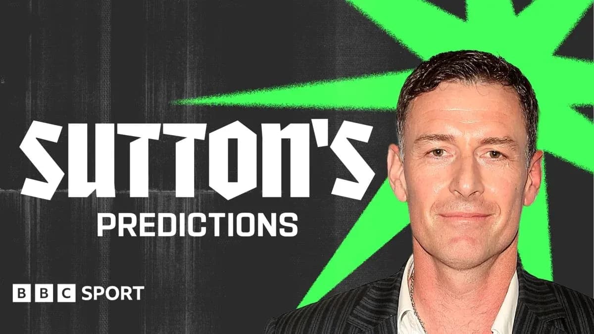 Graphic featuring Sutton's Predictions on BBC Sport