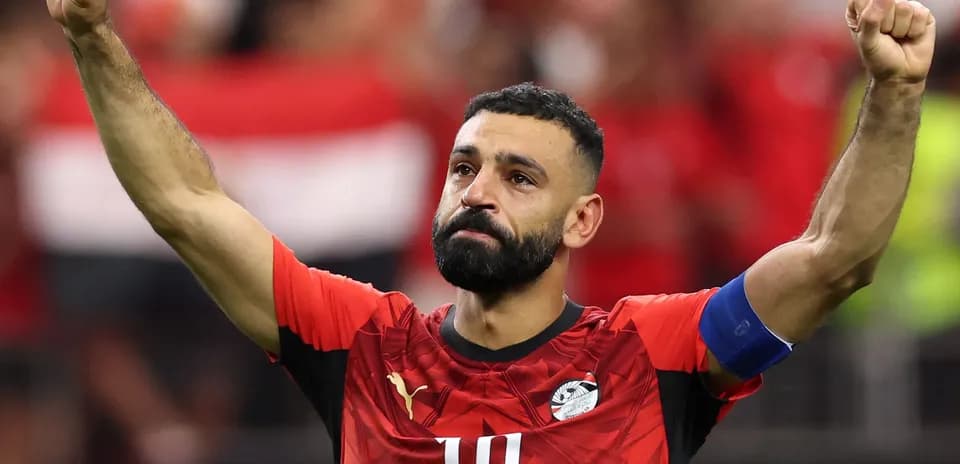 Player celebrating with raised arm during match